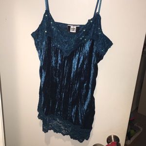 Sequined tank top